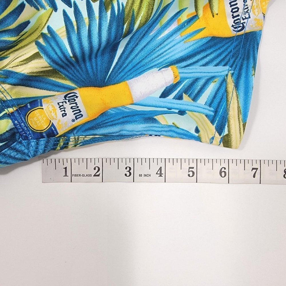 Corona Extra Beer Bottle Tropical Swim Trunks Board Shorts Mens Small Beach - Picture 12 of 12